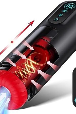 Automatic Male Masturbator - Adult Male Sex Toys For Men Penis Pump With 9 Sucking & Thrusting & Vibrating Modes, Heating Male Stroker Blowjob Sex Machine Sex Toy For Men, Lcd Display Pocket Pussy