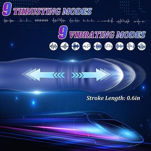 Male Sex Toys Prostate Massager With Penis Ring, 3 Thrusting Speeds & 10 Vibration Modes, App & Remote Control Vibrators Gay Dildo Butt Anal Blug Adult Toy & Games For Men Women And Couples - Image 2