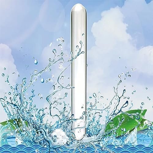 Wtogetao Crystal Glass Pleasure Wand Dildo Penis, Glass Anal Butt Plug Sex Toys Transparent Smooth Anal Plug Glass Double Ended Dildo G-Spot Stimulation Adult Sex Game Toy For Men Women Couple (4Cm) - Image 2