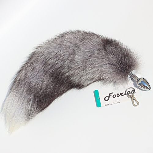 Fosrion Versatile Tail Stainless Steel Fox Tail: Sensual Anal Plug & Stylish Keychain (Small Plug, Red) - Image 3