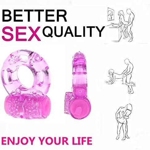 3 Pcs Disposable Vibrating Cock Rings Penis Ring Cockring Adult Sex Toys For Longer Harder Stronger Erections, G-Spot Stimulation Soft And Waterproof, Better Sex Gifts For Her Or Him (Pink) - Image 3
