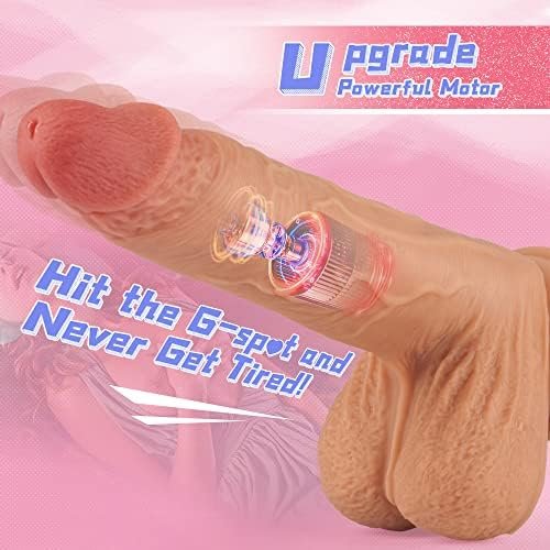 Thrusting Dildo Vibrator With 6 Powerful Thrusting Speeds&10 Vibrations & Heating G-Spot Dildo Sex Toy, Lubisey Silicone Realistic Vibrating Dildos For Women Adult Sex Toys & Games 7.8'' - Image 2