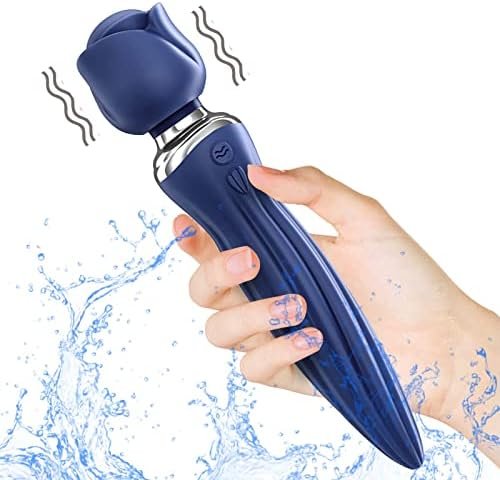 Small Vibrating Massager, Personal Massager,Wireless Handheld Massager, Rechargeable Waterproof For Back Shoulder Neck Body Sports Recovery Muscle Aches,Birthday Gifts For Women Friend(Navy Blue)