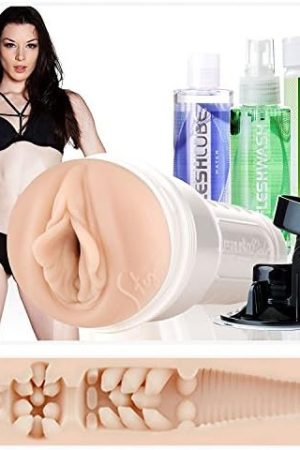 Fleshlight Girls | Stoya Destroya | Combo Pack | Fleshlube, Fleshwash, Renewing Powder And A Shower Mount