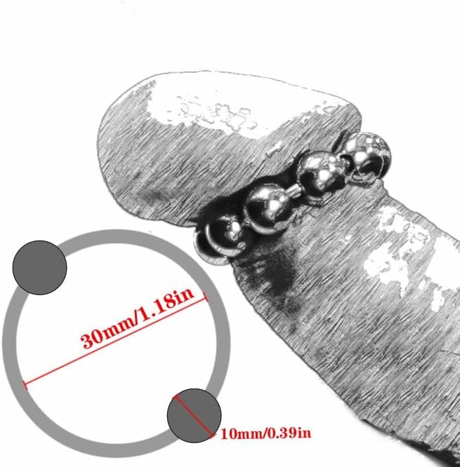 Anmooee Stainless Steel Cock Ring Beaded Penis Ring Glans Ring Erection Enhancing Orgasm Increase Semen Lock Sex Toys For Men Delay Ejaculation - Image 2