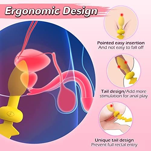 Anal Sex Toys Vibrators Vibrating Butt Plug Sex Toy, Anal Plug Remote Control Anal Toy With 10 Vibration Settings, Waterproof Silicone Adult Toys & Games - Image 3