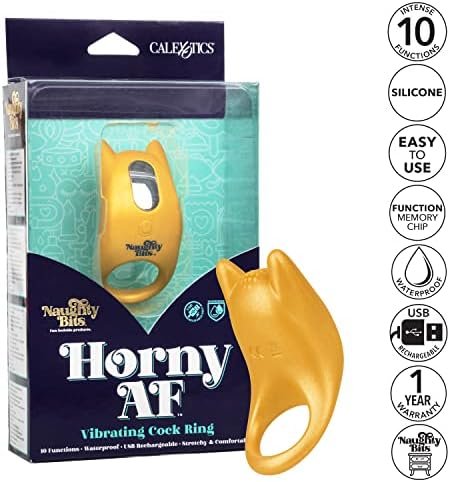 California Exotics Novelties Naughty Bits Horny Af Vibrating Cock Ring - Image 3
