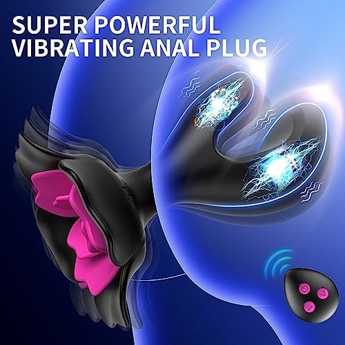 Anal Plug Vibrator Sex Toys - Ohtop Expanding Vibrating Butt Plug With 10 Vibration Modes & Rose Toys G Spot Vibrators Anal Toys Prostate Massager Adult Toys With Multiple Plays For Men Women Couples - Image 2