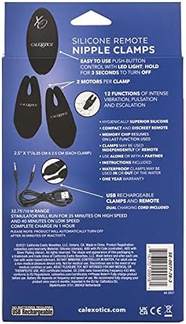 Calexotics Se-0077-78-3 Silicone Remote Nipple Clamps - Black - Image 3