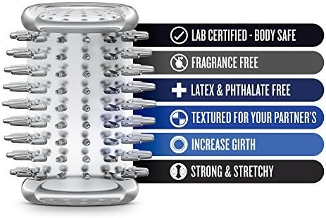 Stay Hard Cock Ring Sleeve 04 - Soft Tickly Nubs Enhance Pleasure - Slide It On Penis, Vibrator, Dildo - Stack, Mix, Match To Create Unique Sensations - Adds Girth - Sex Toy For Men, Women, Couples - Image 2