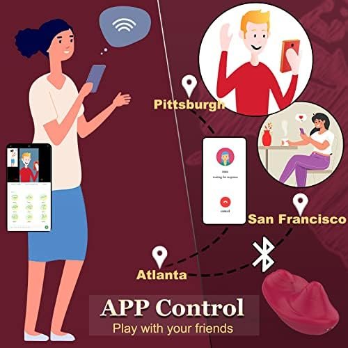 App Remote Control Vibrator For Panties, Wearable Panty Vibrator With Rolling Balls, 3 Slip & 9 Vibrations Butterfly Vibrator, Dual Motor Clitoral Stimulator Adult Toys For Women Couples Play, Purple - Image 3