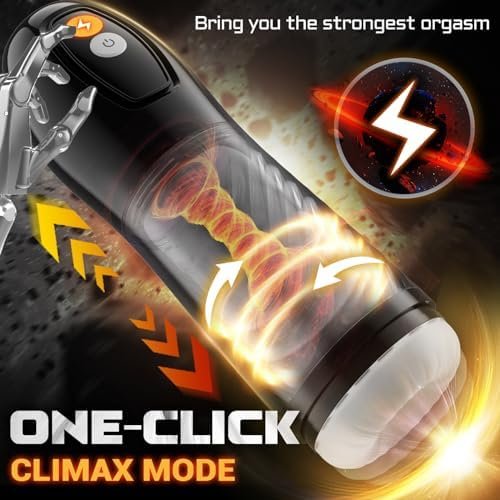 Automatic Male Masturbator Sex Toys For Men, Male Masturbators Cup With 9 Thrusting & Rotating Modes For Penis Stimulation, Men'S Adult Toys 3D Electric Pocket Pussy & Visual Window Male Stroker - Image 3