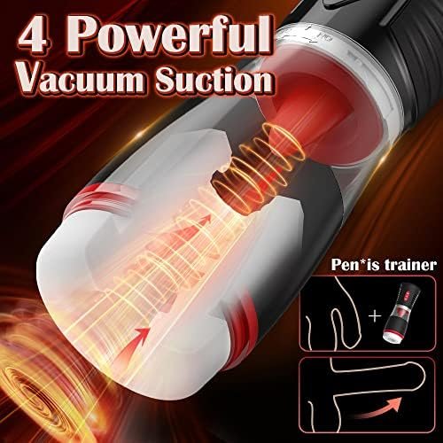 Automatic Tongue Licking Male Masturbators, Sucking Cup With 7 Licking & 4 Suction Modes For Male Sex Toys, Penis Pump Visible Blowjob Stroker Toy For Mens Masturbation - Image 3