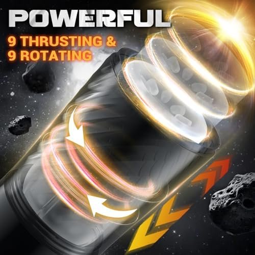 Automatic Male Masturbator Sex Toys For Men, Male Masturbators Cup With 9 Thrusting & Rotating Modes For Penis Stimulation, Men'S Adult Toys 3D Electric Pocket Pussy & Visual Window Male Stroker - Image 2
