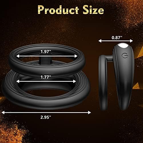 Sex Toys Vibrating Cock Ring - Male Sex Toys Penis Ring Vibrator With 10 Intense Vibration Modes, Double Ring Male Vibrator For Longer Harder Stronger Erection, Adult Sex Toys For Men & Couples - Image 2