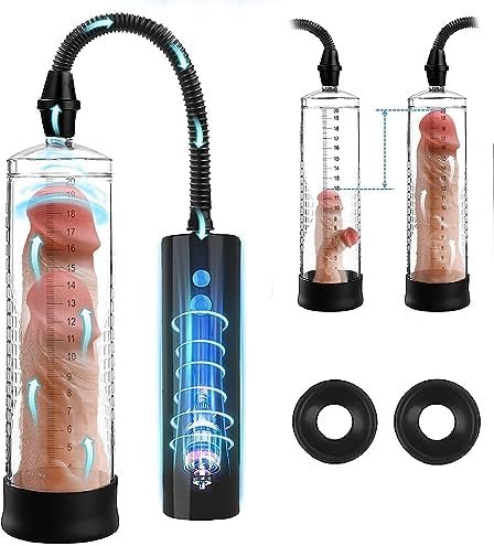 Electric Penis Vacuum Pump,Instant Erection And Penis Enlargement With 3 Suction Modes. Rechargeable Automatic Masturbator For Men, Penis Enlargement Extend Pump, Ed Treatment,Adult Toy (Black)