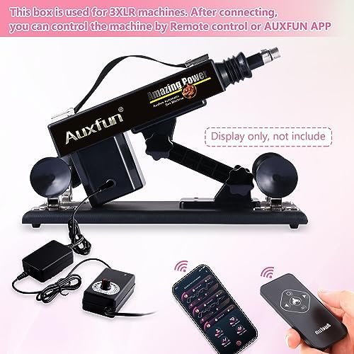 Sex Machine Device Of Sex Toys For Women Auxfun Auto Thrusting Love Machine Hismith Dildo Machine 3.5'' Suction Cup Adapter With 3 Xlr Connector Attachments Hands-Free Machine Lifelike Dildo - Image 2
