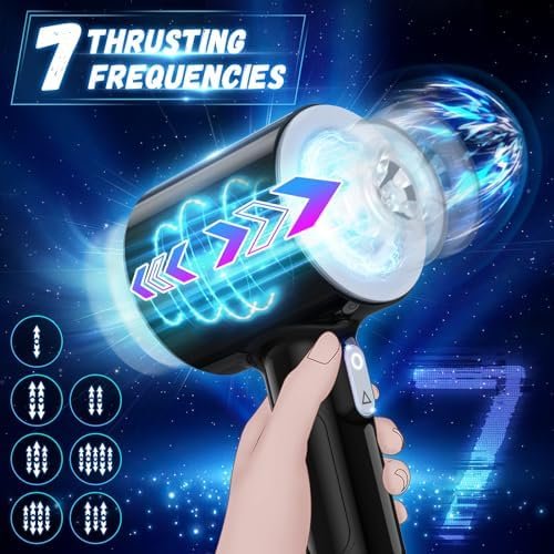 Automatic Male Masturbator, Foreglad Stroking Male Masturbators Cup With 7 Powerful Thrusting & Vibrating Modes, Blowjob Machine Pocket Pussy For Men, Dual Open-Ended Penis Massager Sex Toys For Men - Image 2
