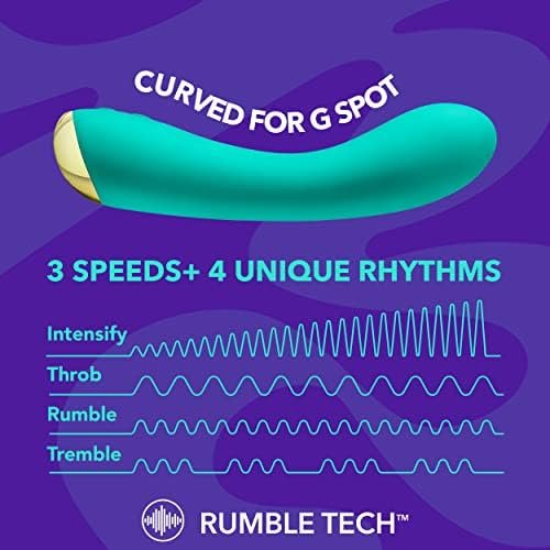 Blush Aria Luscious Af Silicone Vibrator - Rumbletech Rumbly 10 Vibration Settings - Magna Charge Magnetic Rechargeable - Ipx7 Waterproof And Easy To Clean - Sex Toy For Him Her Couples - Image 3