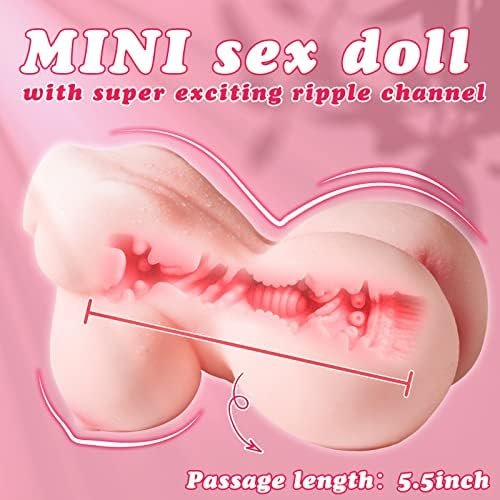 Pocket Pussy Male Masturbators With 3D Realistic Textured Vagina,Mini Sex Doll Lifelike With Big Boob,Portable Stroker Toy For Adult Male,1.3Lb Sex Toys For Men Masturbation Pleasure - Image 2
