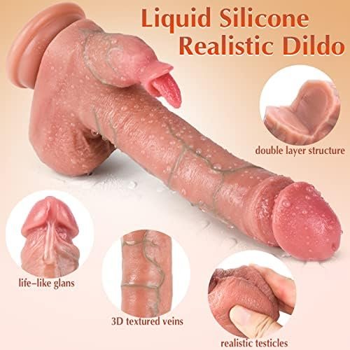 Sex Toys Thrusting Dildo Vibrator - 8.5" Realistic Dildo Adult Toys With Heating & Remote Control, Clit Stimulator G-Spot Strapless Anal Dildo With Strong Suction Cup, Adult Anal Sex Toys For Women - Image 3