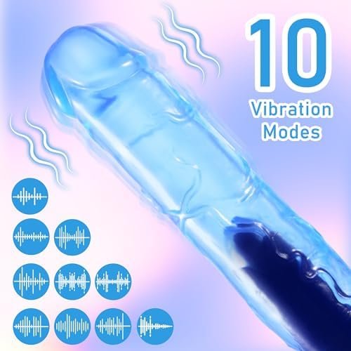 Realistic Dildo Vibrator, 7 Inch Small G Spot Vibrating Dildos With Suction Cup For Women,Men,Blue - Image 2