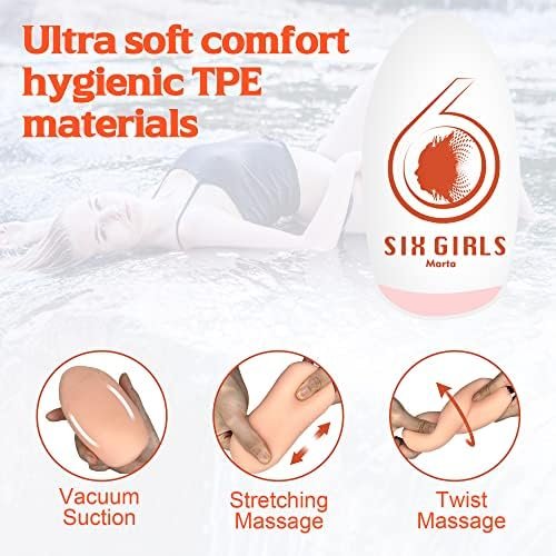 Male Masturbator Egg, Lilecemie Portable Pleasure Pocket Pussy Stroker With 3D Realistic Textured Vagina Ultra Soft Stretchy Male Masturbators Cup,Blowjob Adult Male Sex Toys For Men - Image 2
