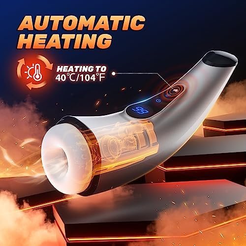 Sex Toys For Men Male Masturbator - Adult Masturbators Penis Pump With 9 Sucking & Vibrating Modes, 3D Textured Sleeve Heating Mens Toy Stroker, Lcd Display Pocket Pussy - Image 3