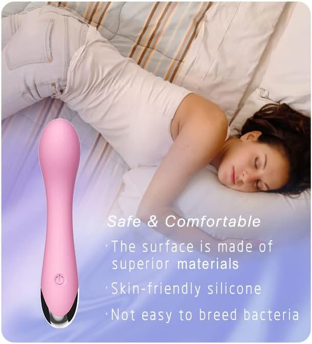Erotoy G-Spot/Vagina/Anal Curved Vibrator Dildo For Sex Stimulation 10 Vibrations Modes Personal Powerful Quiet Vibrating Massager Rechargeable Waterproof Adult Sex Toy For Women, Men, Couples (Pink) - Image 2
