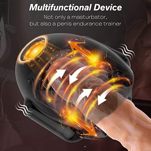 Penis Trainer Male Masturbator Cup Strokers, Penis Training Vibrator 8 Vibrating Modes Glans Cock Sexual Stimulation Device, Adult Men'S Sex Toys Machine, Hands Free Masturbators For Men Blowjob - Image 3