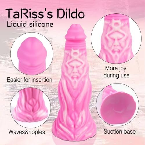 Tariss'S Silicone Anal Dildo With Suction Cup Base Design Flexible Anal Plug For Anus Dilation Soft Sex Toy For Men Women Couple Blue And White 11.02 Inch - Image 2