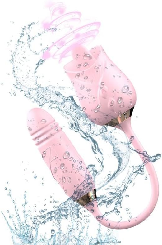 Sex Adult Product Vaginal Vibrator For Women Pleasure Sexual Bullet Clitoral Stimulator Tongue Nipple Licking Thrusting G Spot Dildo Vibrator With 10 Modes (M-Pink1) - Image 2