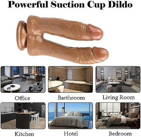Double Ended Dildo Sex Toys For Women, Double Headed Dildo G-Spot Dual Huge Dildos Adult Sex Toys, Monster Giant Dildo Anal Plug G-Spot Massage Dual Penis Butt Plug Sex Toy For Men Couples - Image 2