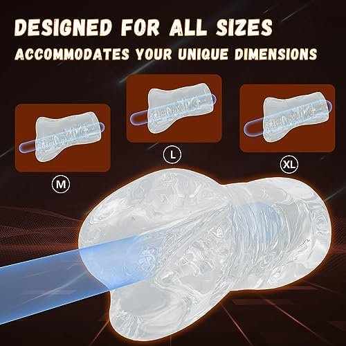 Male Masturbator Male Sex Toys For Men, Adult Toys Pocket Pussies, Tpe Male Stroker Sex Toy Penis Pump With Transparent 3D Textured, Adult Toy Pocket Pussy For Men, Adult Sex Toys For Men - Image 3