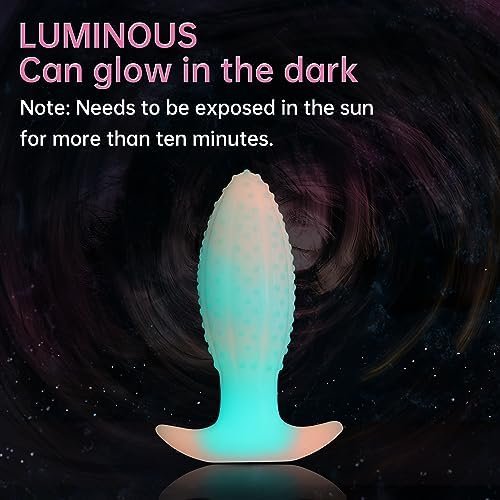 Dildos Luminous Anal Dildo Anal Plug Realistic Liquid Silicone Dildo 4.53 Inch Big Huge Anal Dildo Sex Toys For Women And Men - Image 2