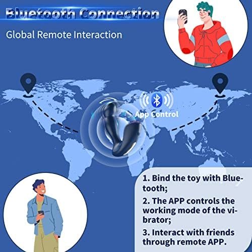 App Remote Control Anal Vibrator Prostate Massagers - Waterproof Unisex Couple G Spot Wearable Panty Vibrator With 10 Wiggle & Vibrating Mode, Adult Anal Plug Sex Toys For Men Couples Sex Pleasure - Image 3