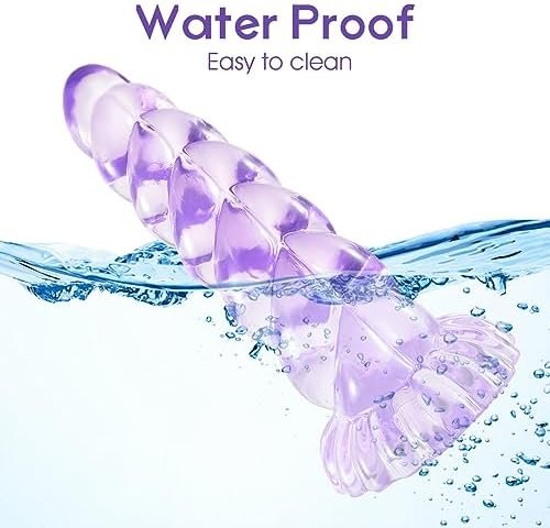 Resxong Realistic Monster Dildo - 8.3" Big Anal Dildo With Strong Suction Cup, Huge Anal Plug Prostate Massager For Hands-Free Play Adult Sex Toys For Women Clear - Image 3
