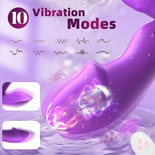 Couple Sex Toys Anal Vibrator Prostate Massager, Mtsige Inflatable Butt Plug With 10 Vibration Modes, Remote Control Dildo Vibrator Gspot Stimulator, Sex Toy For Adult Male Famale Men Women & Couples - Image 3