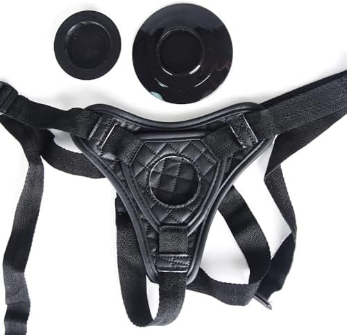 Strap On Dildo Strap Adjustable Universal Women Lesbian Sex Toy, Pu Suction Cup Wear Leather Pants For Couple, O-Ring Strapon Compatible Seat Belt Harness Sexual Stuff Pegging Toys Up 63" Waist - Image 2