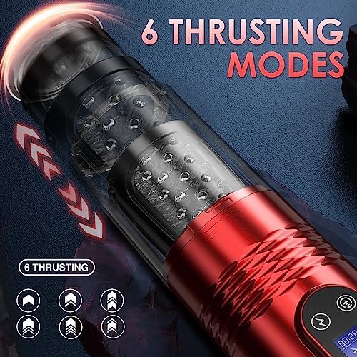 Sex Toys For Men Male Masturbator - Male Sex Toy For Men Adult Toys With 10 Vibrating & 6 Thrusting, Mens Sex Toys Pocket Pussy Lcd Display, Men Sex Toy Male Stroker Realistic Sleeve Sex Machine - Image 2