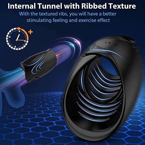 Male Masturbator Penis Training Vibrator With App Control, Adult Sex Toys Masturbation Sex Massager With 9 Modes For Men Prolong Endurance, Cock Ring Stimulators For Couples Pleasure - Image 3