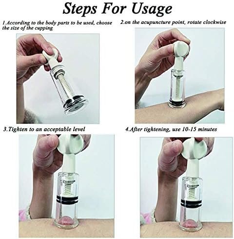 Vacuum Twist Suction Cupping Device Massage Relax Biomagnetic Chinese Cupping Therapy Set (4P-S) - Image 3
