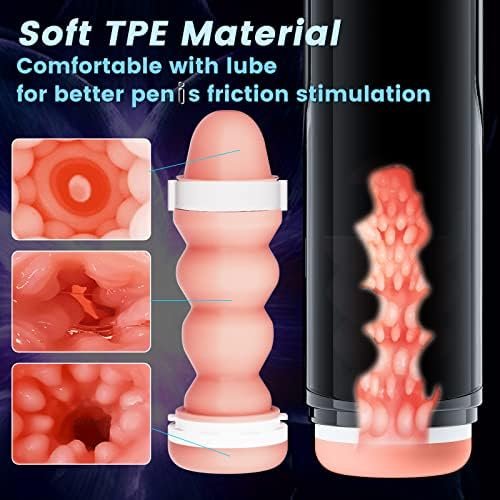 Male Masturbator,10 Thrusting Automatic Male Masturbator Cup Adult Sex Toys For Men'S Sex Pleasure Penis Stimulating Vibrator Pocket Pussy Stroker Sucking Adult Toys - Image 3