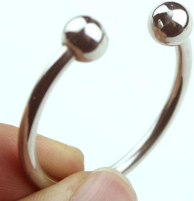 Kinky Pinx 18+ Adult Only Sex Toys Cock Rings Stainless Steel Penis Rings Glans Ring With 2 Joy Pressure Balls (25Mm), 1.0 Count