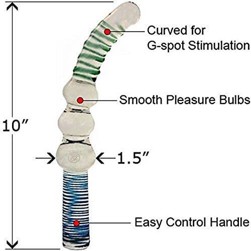 Glass Gem Curved G Spot Dildo - Image 2