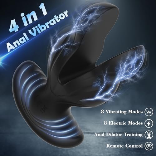 Anal Toys Vibrating Butt Plug, Large Anal Plug Vibrator With 8 Electric Shock & Vibrations, Anal Dilator Remote Control Vibrators, Prostate Vibrator Expanding Anal Sex Toys For Gay, Men & Women - Image 2