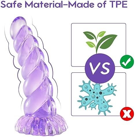Resxong Realistic Monster Dildo - 8.3" Big Anal Dildo With Strong Suction Cup, Huge Anal Plug Prostate Massager For Hands-Free Play Adult Sex Toys For Women Clear - Image 2
