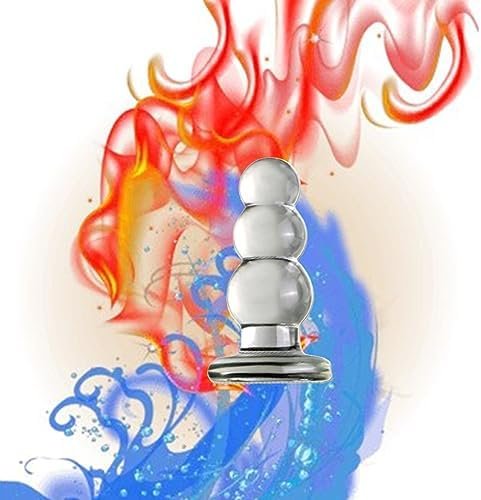 Wtogetao Glass Dildo Butt Plug, Crystal Glass Anal Plug Transparent Anal Beads With Round Base G Spot Stimulation Massager Pleasure Wand Penis Masturbation Anal Sex Toys For Couple Women Men (4 Ball) - Image 3