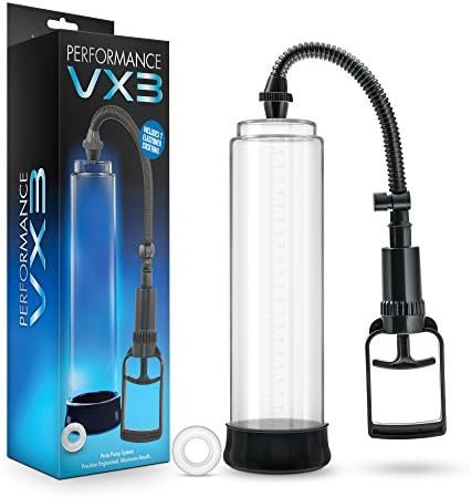 Blush Performance Vx10 Smart Pump - Automatic Motorized Penis Enlarging Pumping - Memory Intelligence Saves Your Favorite Settings - Digital Screen - Measurement Markers - Rechargeable - For Men