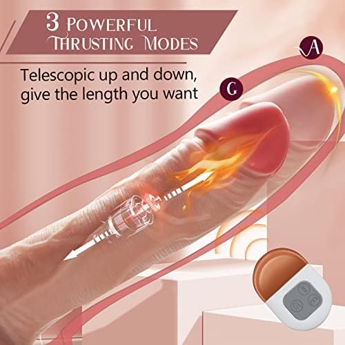 Thrusting Dildo Vibrator For Women, 9.2" Vibrating Dildo For G Spot Anal Play With 3 Thrusting & 5 Vibration, Realistic Thrusting Vibrator Sex Toy For Women With Remote & Usb Rechargeable - Image 2